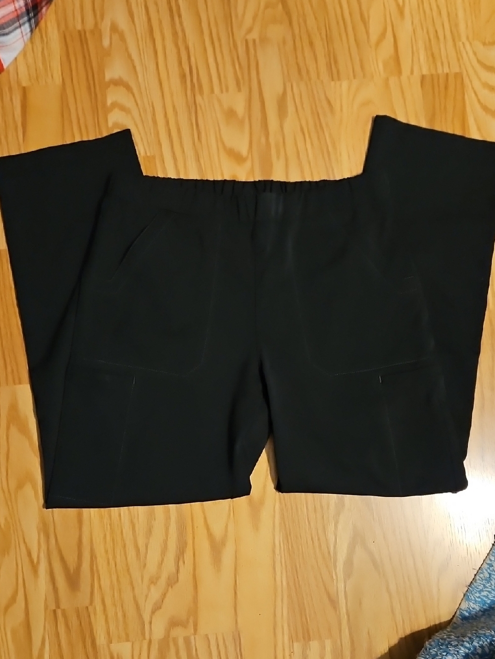 Black Pull-On SCRUB Pants with Pockets